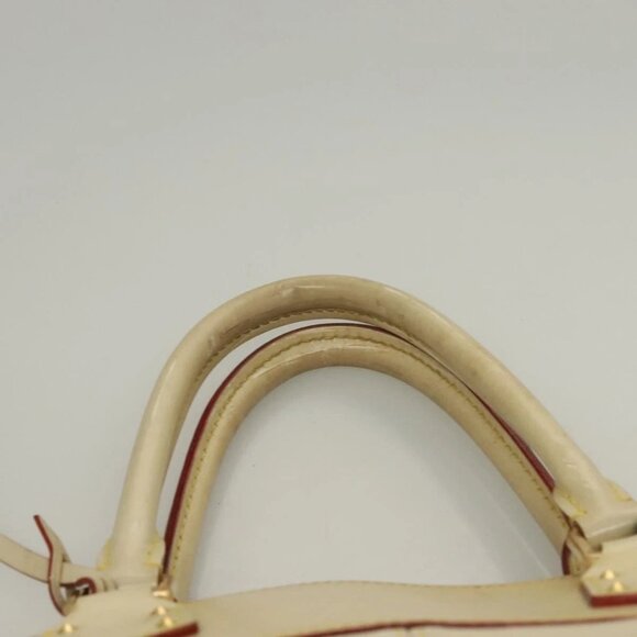 LOUIS VUITTON Suhari Lockit MM Hand Bag Leather White M91874 LV Auth sw1347 - Picture 8 of 16